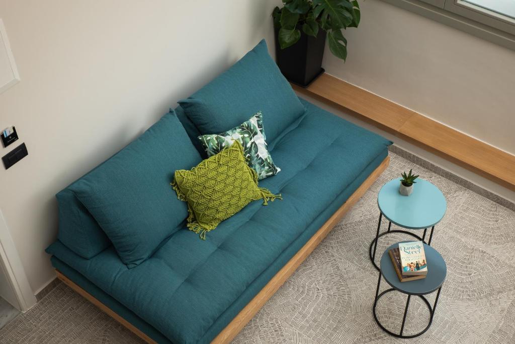 Lignum Suites Chania的休息区