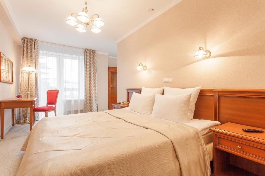 
奥克亚布拉斯卡娅酒店客房内的一张或多张床位
