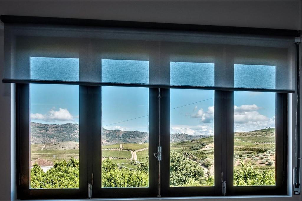圣若昂达佩什凯拉BABhouse Casa da Colmeia - Coração do Douro的透过窗户可以欣赏到乡村美景。