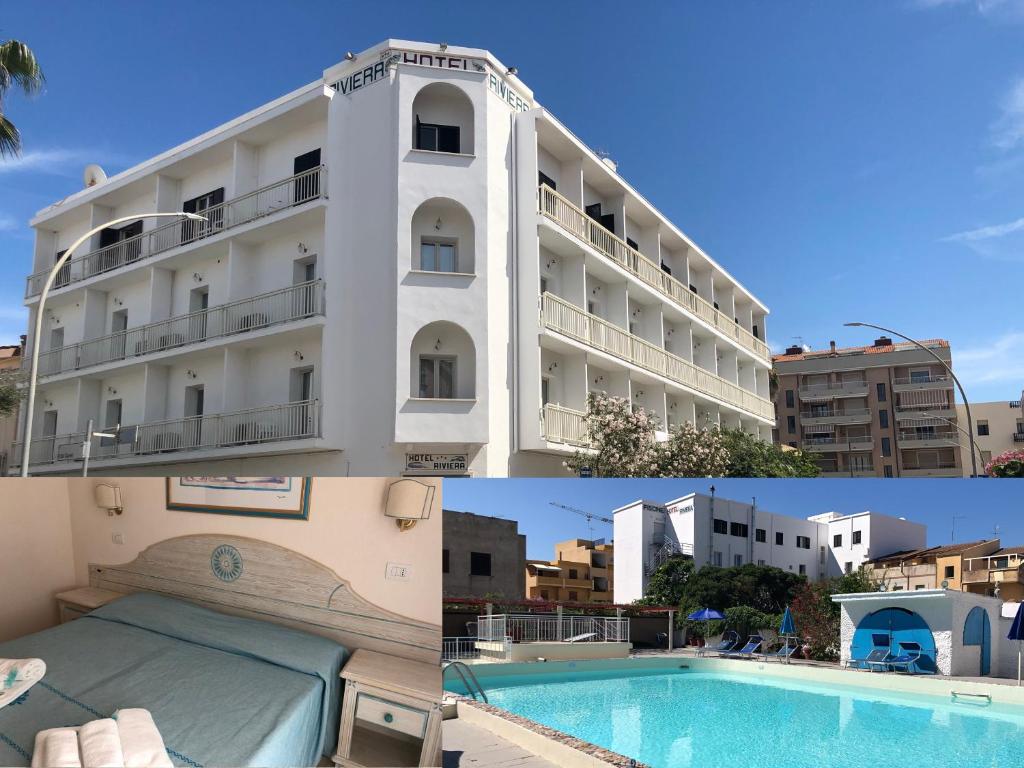 阿尔盖罗里维埃拉酒店的酒店、游泳池和大楼