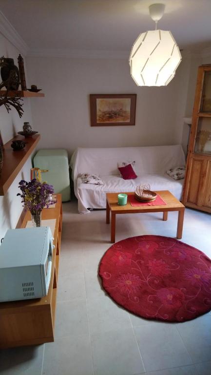 格拉纳达Escapadas romanticas en Granada jacuzzi的客厅配有沙发和桌子