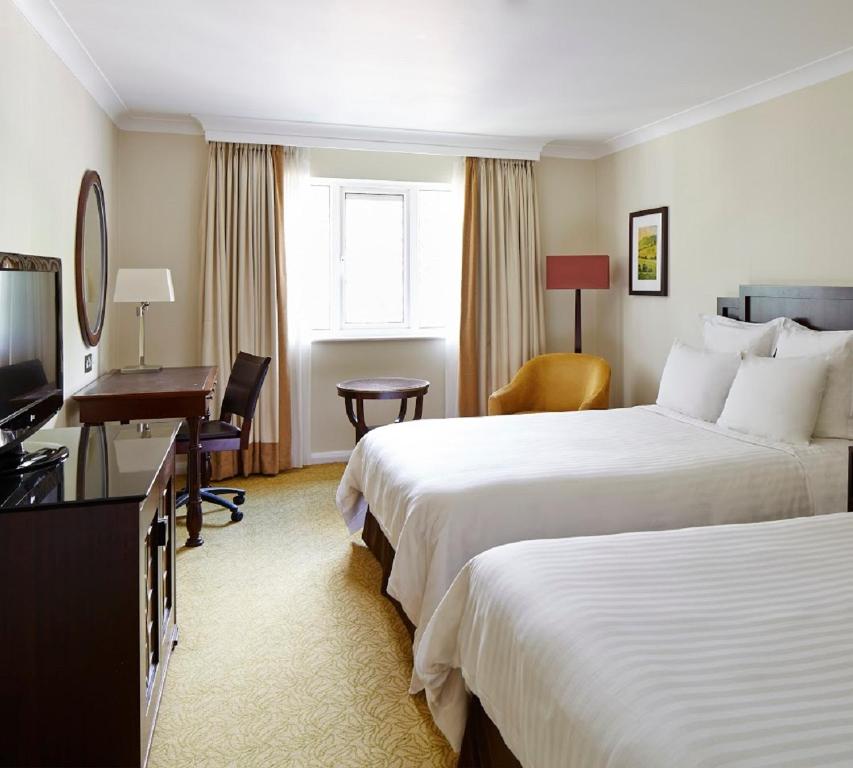 Meon Valley Hotel, Golf & Country Club客房内的一张或多张床位