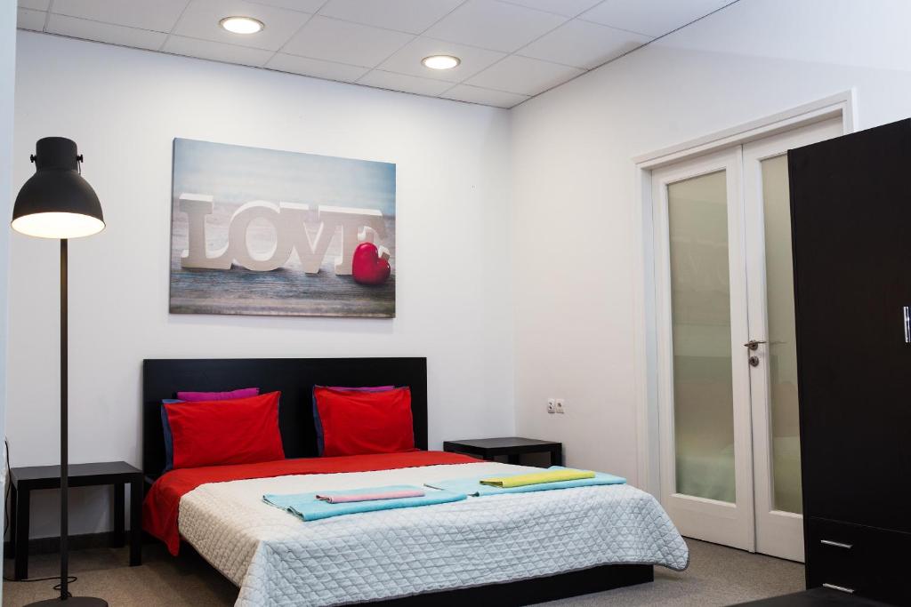 Dimitras Apartment客房内的一张或多张床位