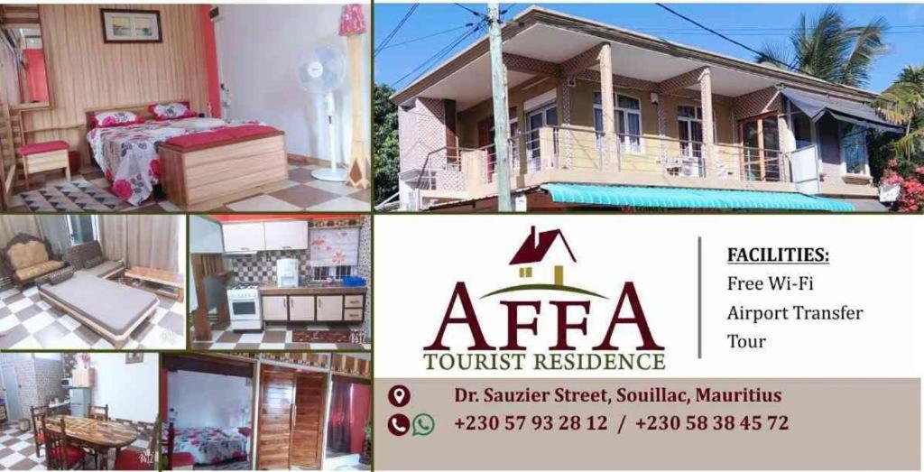 SouillacAffa Tourist Residence的房屋四张照片的拼贴