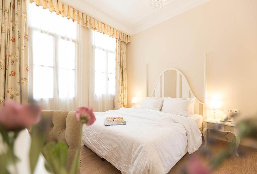 加托佩尔索奢华一室公寓客房内的一张或多张床位