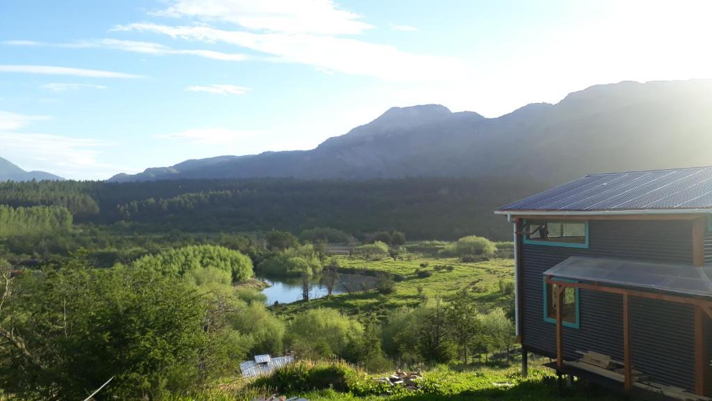 山景或在木屋看到的山景