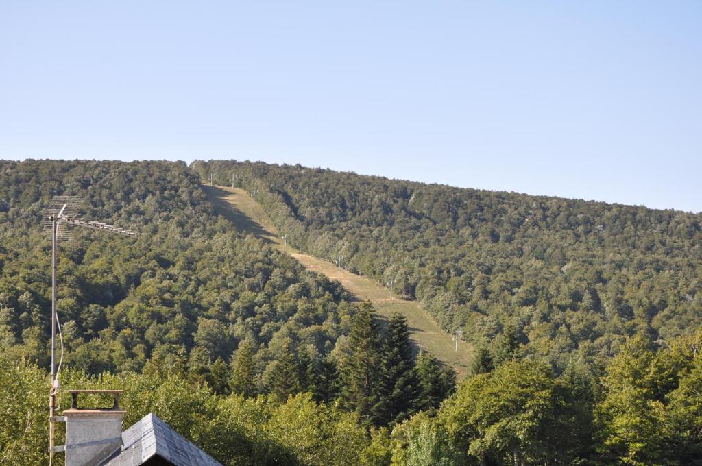 Prades-dʼAubracBrameloup的山坡上,有一条通往山的路