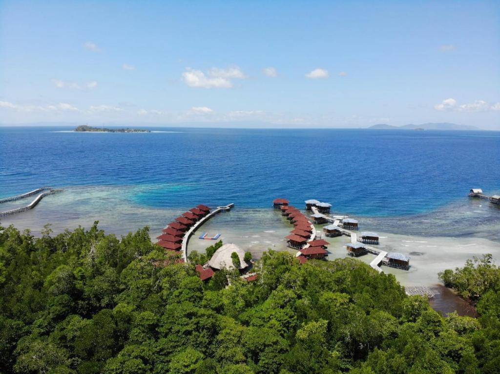 Korpak Villa & Resort Raja Ampat鸟瞰图