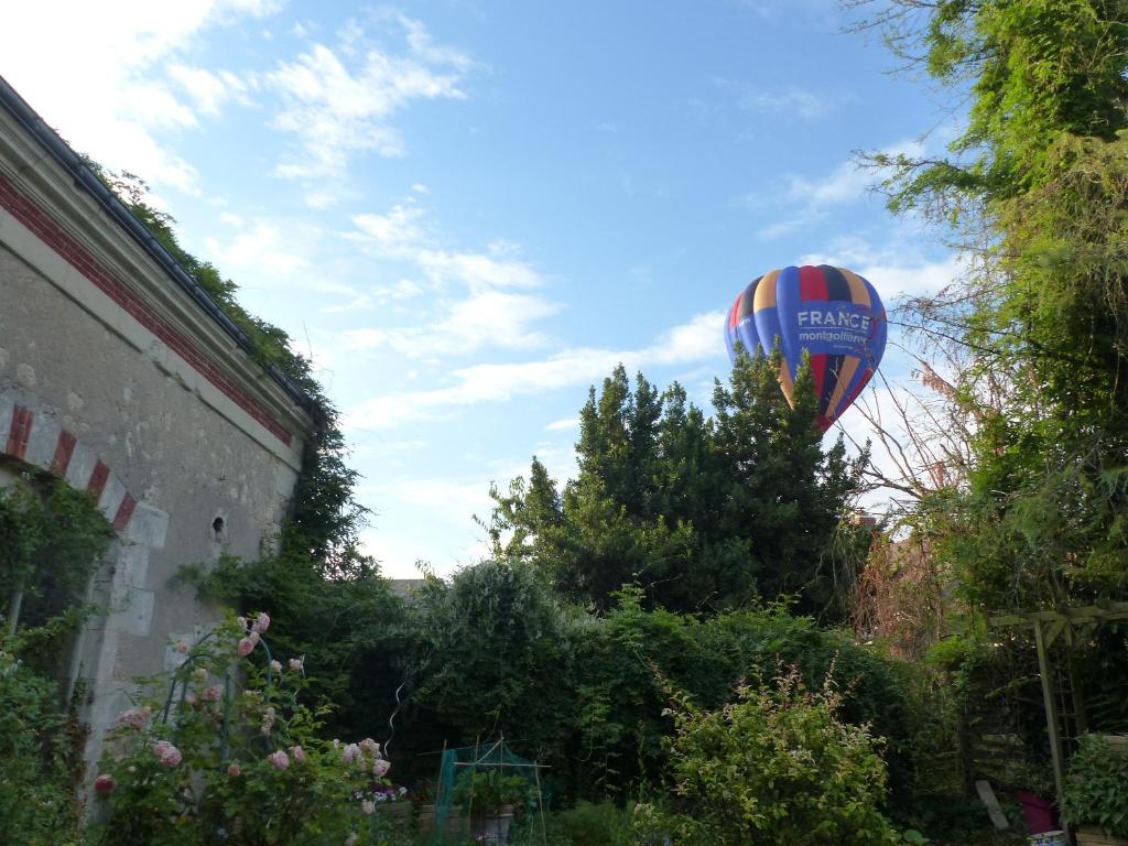 Épeigné-les-BoisLa Lézardière的空中飞着的热气球