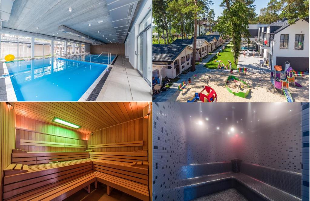 济夫努夫Family-Holiday Spa&Resort的一张照片,上面有游泳池和游乐场