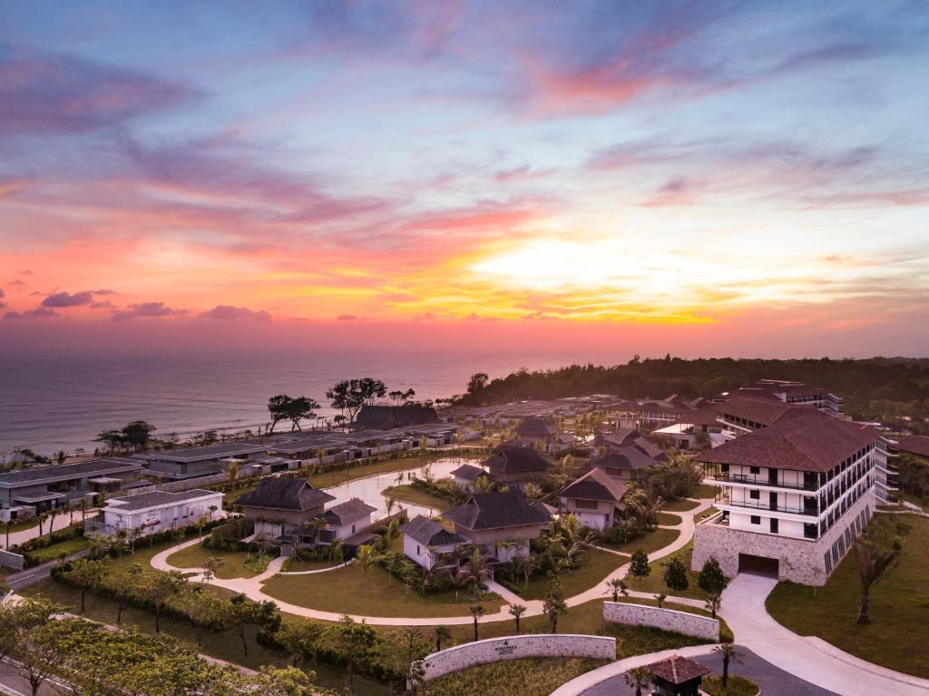 迪沙鲁Anantara Desaru Coast Resort & Villas的享有度假胜地的海洋美景