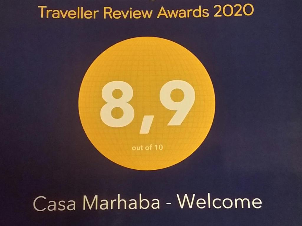 塞维利亚Casa Marhaba - Welcome的黄色圆圈,上面标有百分比