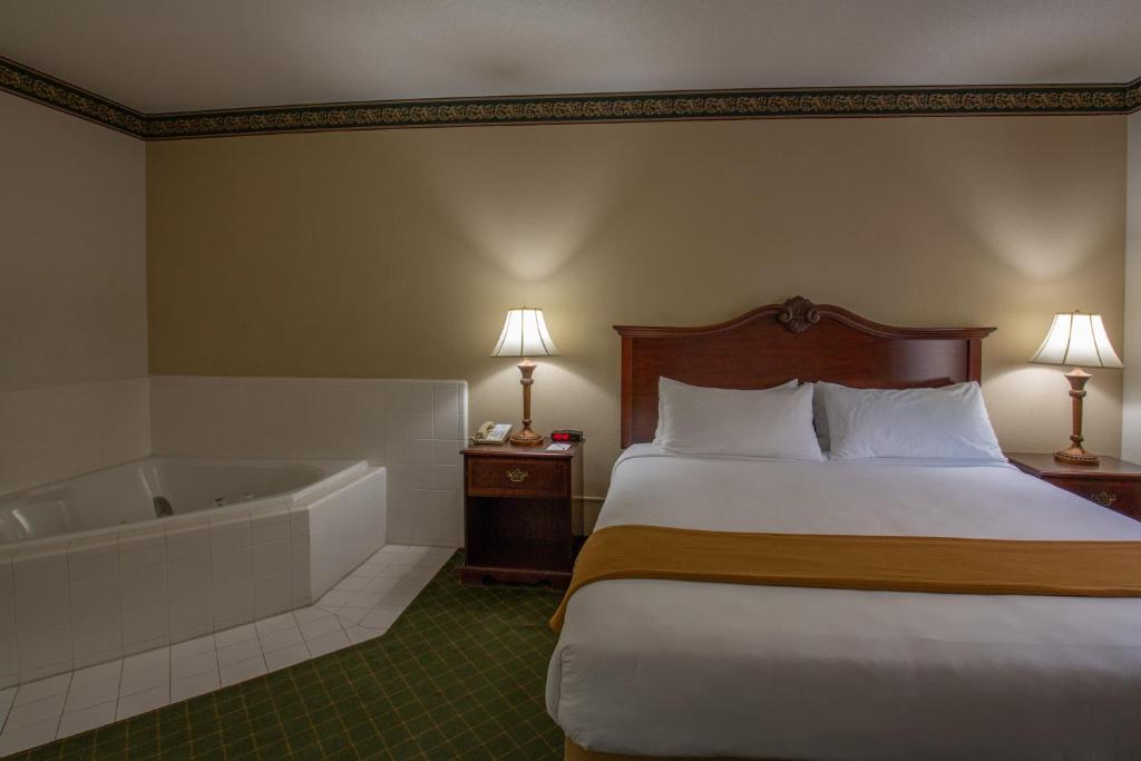 蒙克斯科纳蒙克斯科纳酒店的酒店客房配有一张床和浴缸。