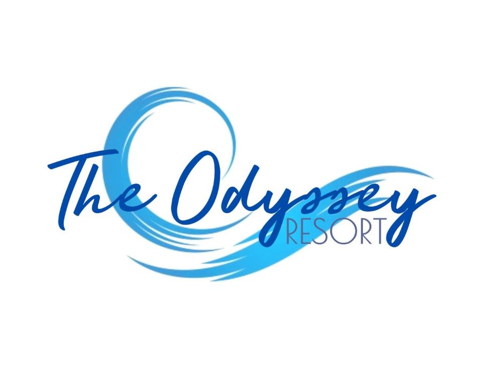乌蒂拉The Odyssey Resort Utila的牡 ⁇ 度假村标志的矢量图