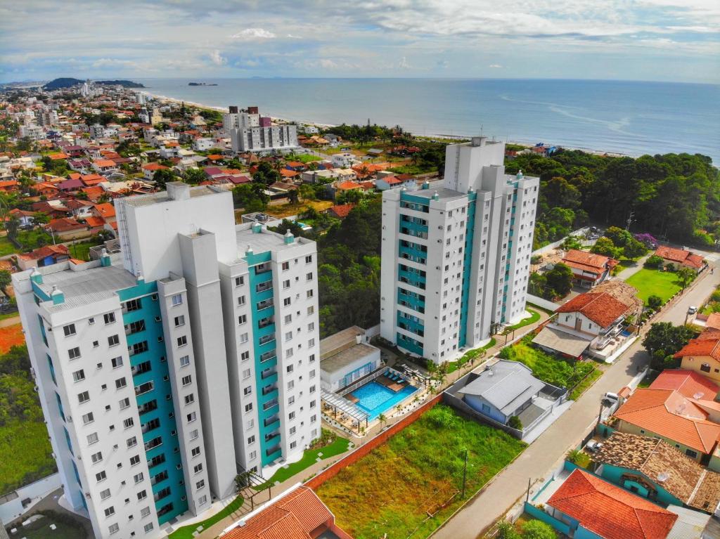 Apto completo, Frente mar de Balneário Piçarras, próx ao Beto Carrero鸟瞰图