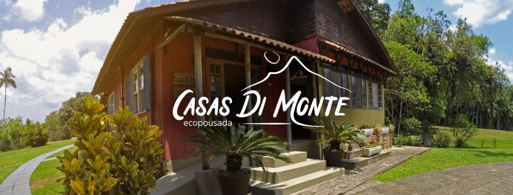 莫雷蒂斯Casas Di Monte Ecopousada的带有读取mite标志的建筑