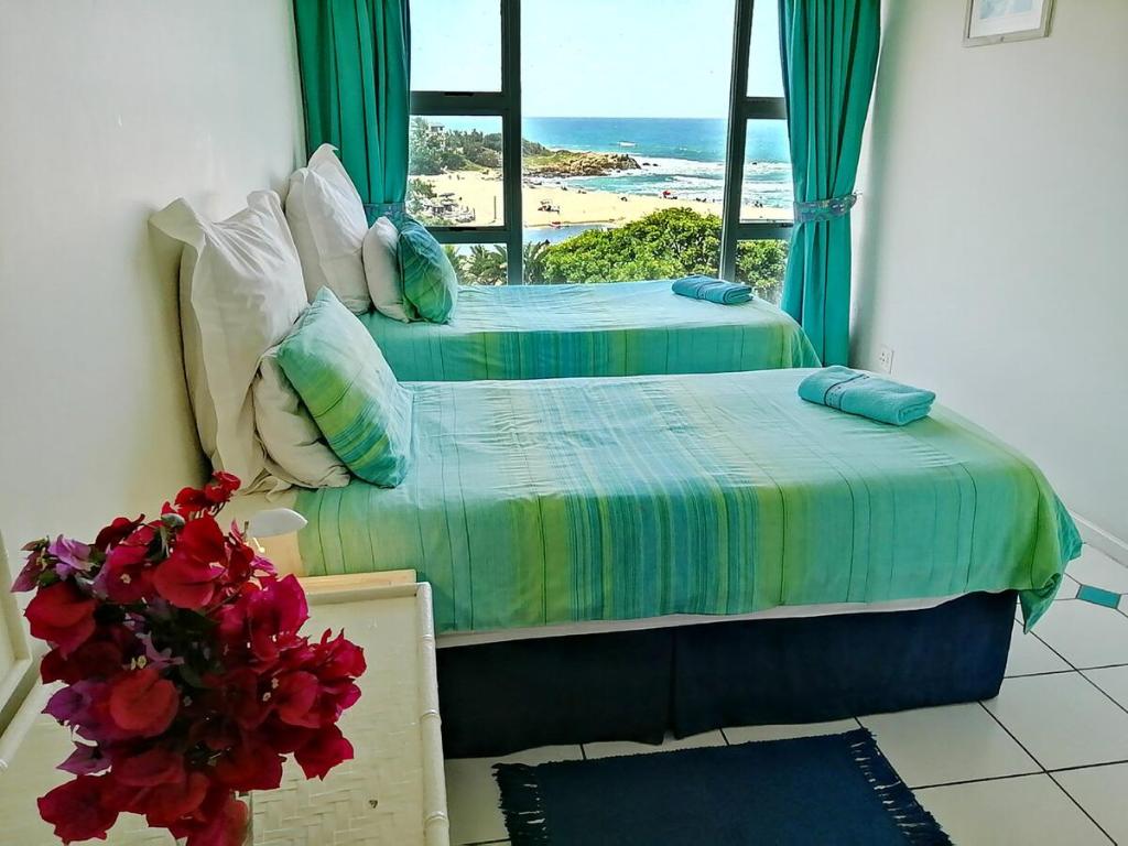 马盖特Claridges 302的海滩景客房 - 带两张床
