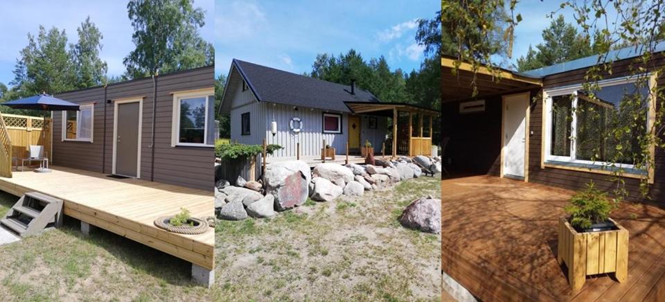 AablaAablaranna Puhkemaja的两幅房子和院子的房子的照片