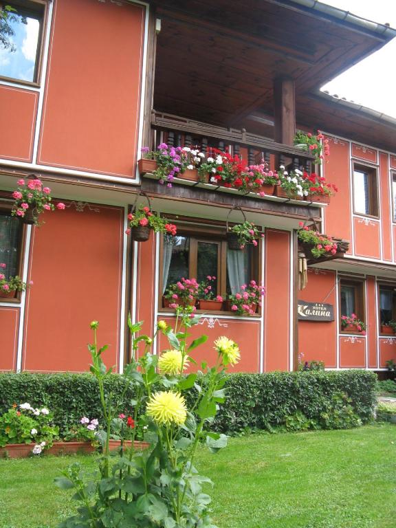 Family Hotel Kalina外面的花园