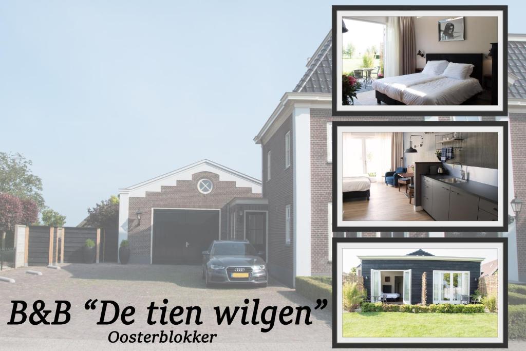 OosterblokkerDe tien Wilgen的一幅四幅房子的照片