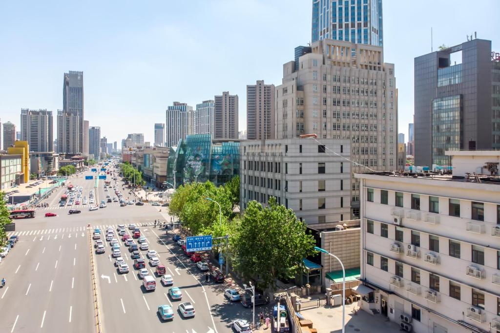 天津景观或在酒店看到的城市景观