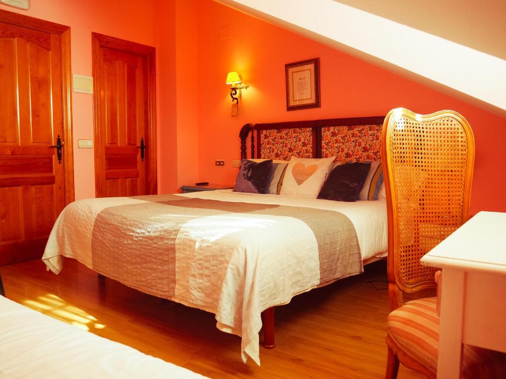康科迪亚拉乡村酒店客房内的一张或多张床位