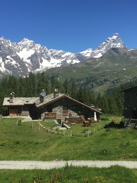 瓦托内切CHALET GORRET CHENEIL的山地房子