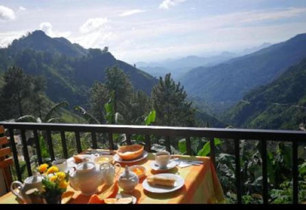 山景或在宾馆看到的山景