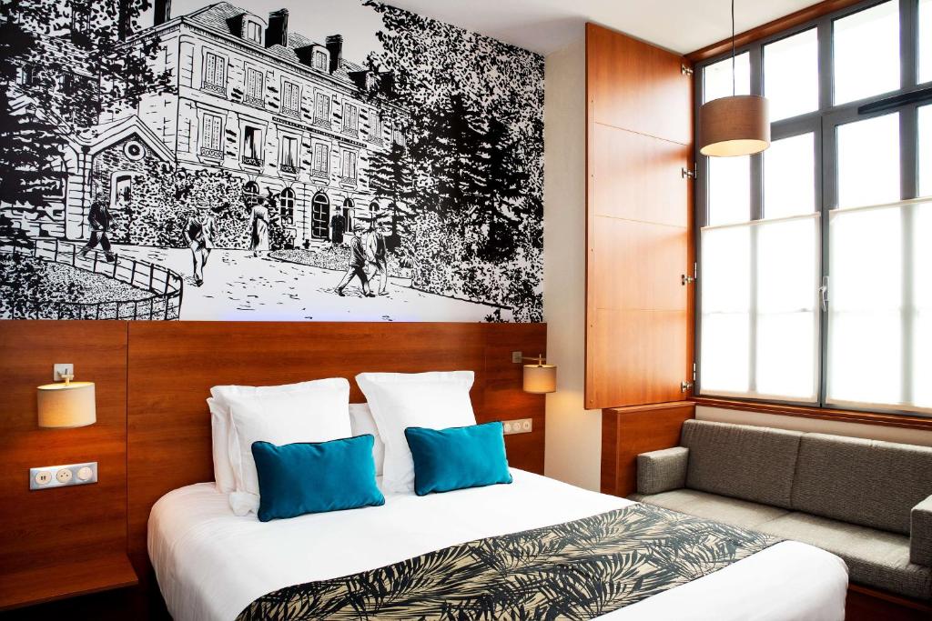 科尔伯特贝斯特韦斯特优质酒店客房内的一张或多张床位