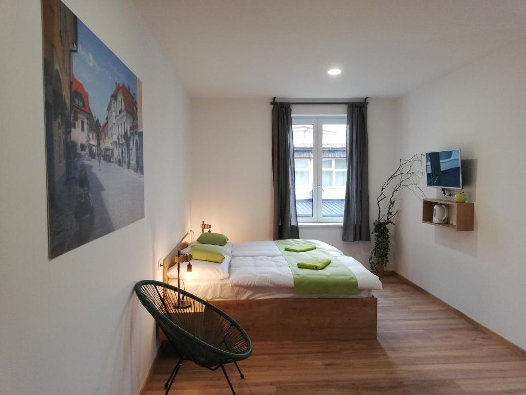 Life Hostel Slovenia客房内的一张或多张床位