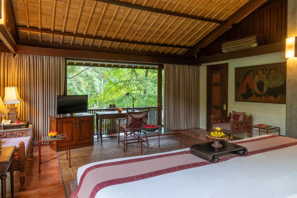 Dua Dari, a Residence by Hadiprana客房内的一张或多张床位