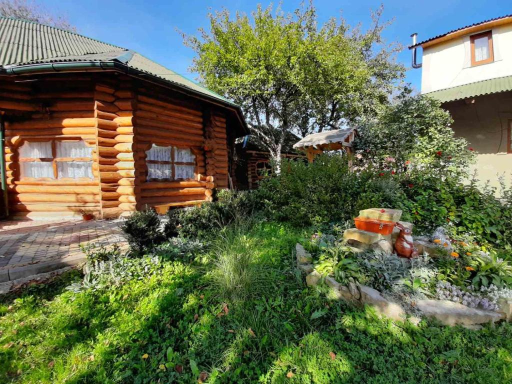 米库利钦Прутець的小木屋前方设有花园