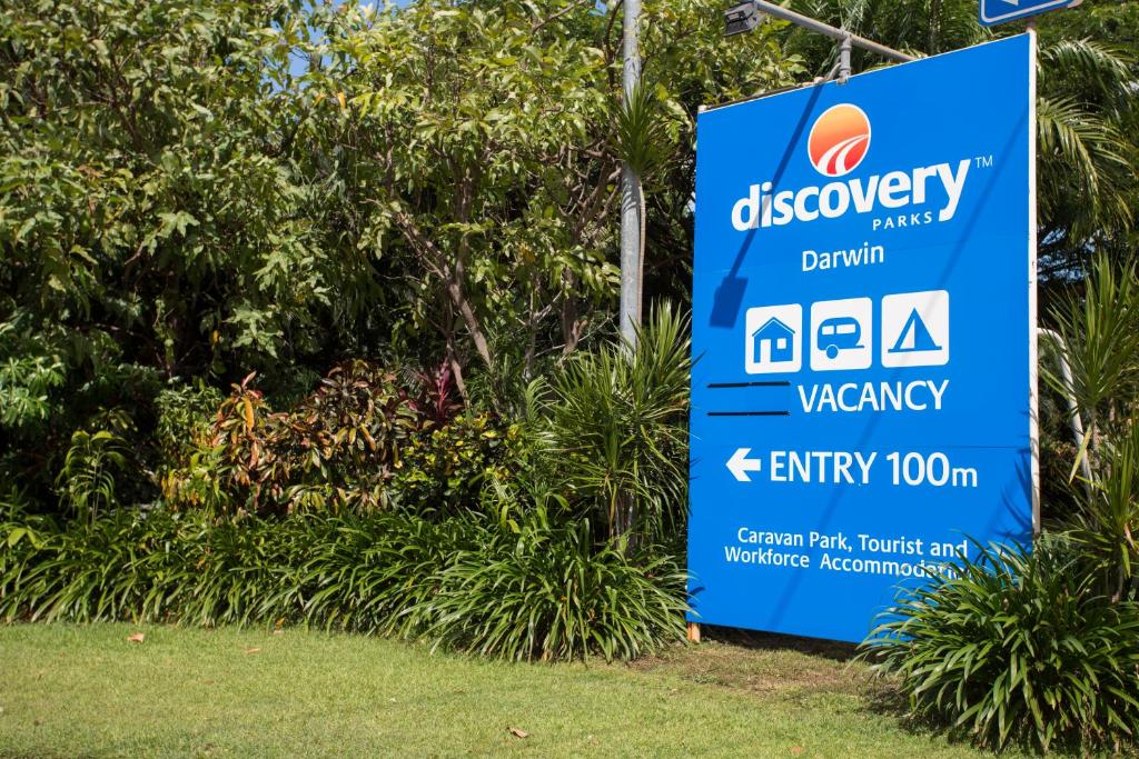 达尔文Discovery Parks - Darwin的天文台和痴呆展馆的标志