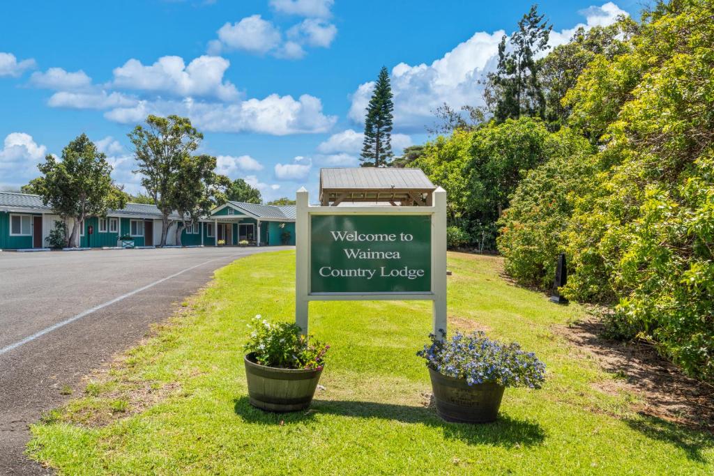 怀梅阿Castle Waimea Country Lodge的欢迎来到的沃灵顿乡村旅馆