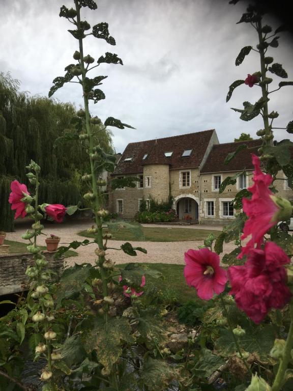 ErnesCanon, Coeur De Combray的前面有粉红色花的房子