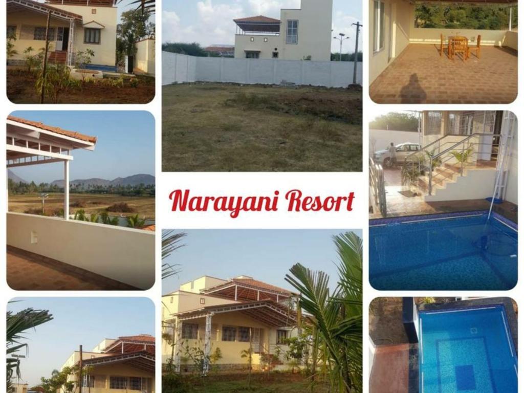 蒂鲁瓦纳马莱Narayani Resort - Serene resort with private swimming pool的房屋照片的拼贴