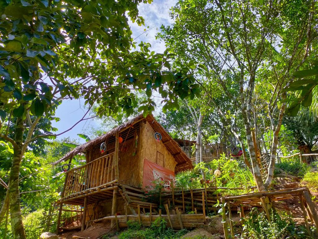 安蒂波洛Singalong Nature Campsite Hill的森林中的一个树屋