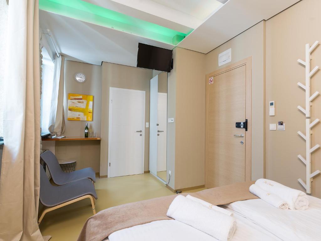 Tre Porte Rovinj客房内的一张或多张床位