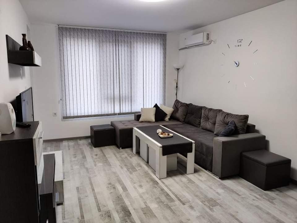 普罗夫迪夫Apartment Anelia 3的客厅配有沙发和桌子