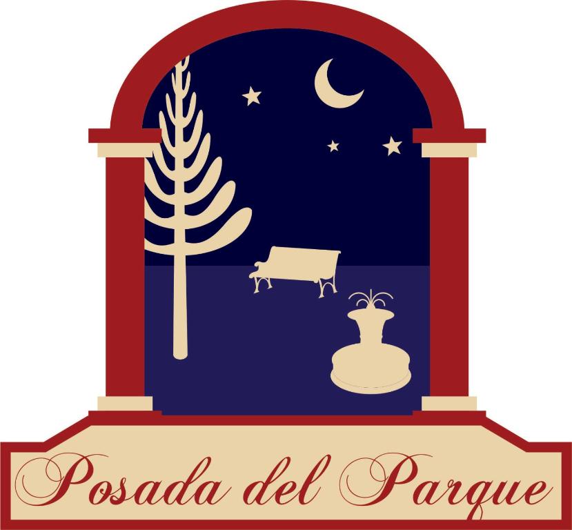 贾拉普Hotel Posada Del Parque的夜间门到客厅的图像