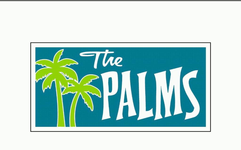 滨湖杰尼瓦The Palms Motel的棕榈标志