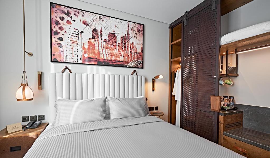 Revier Hotel - Dubai客房内的一张或多张床位