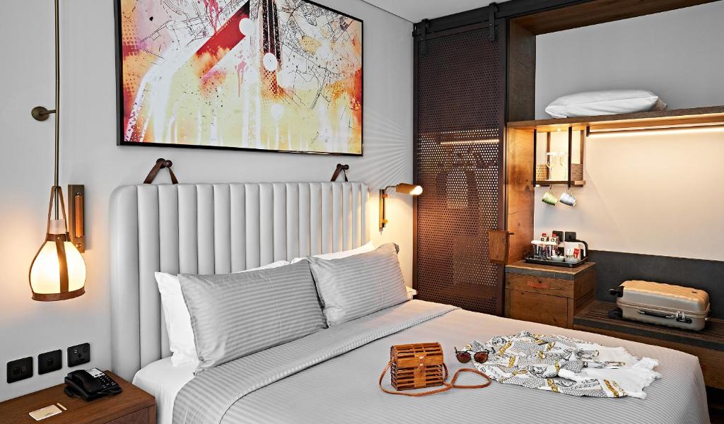 Revier Hotel - Dubai客房内的一张或多张床位