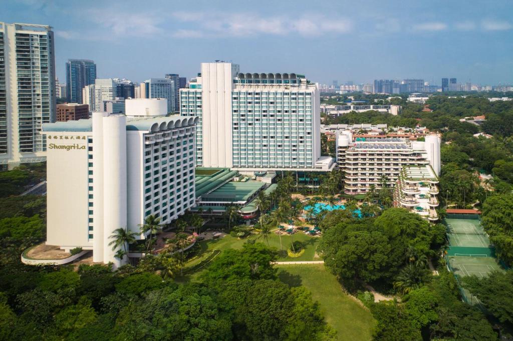 新加坡Shangri-La Singapore的城市空中景观高楼