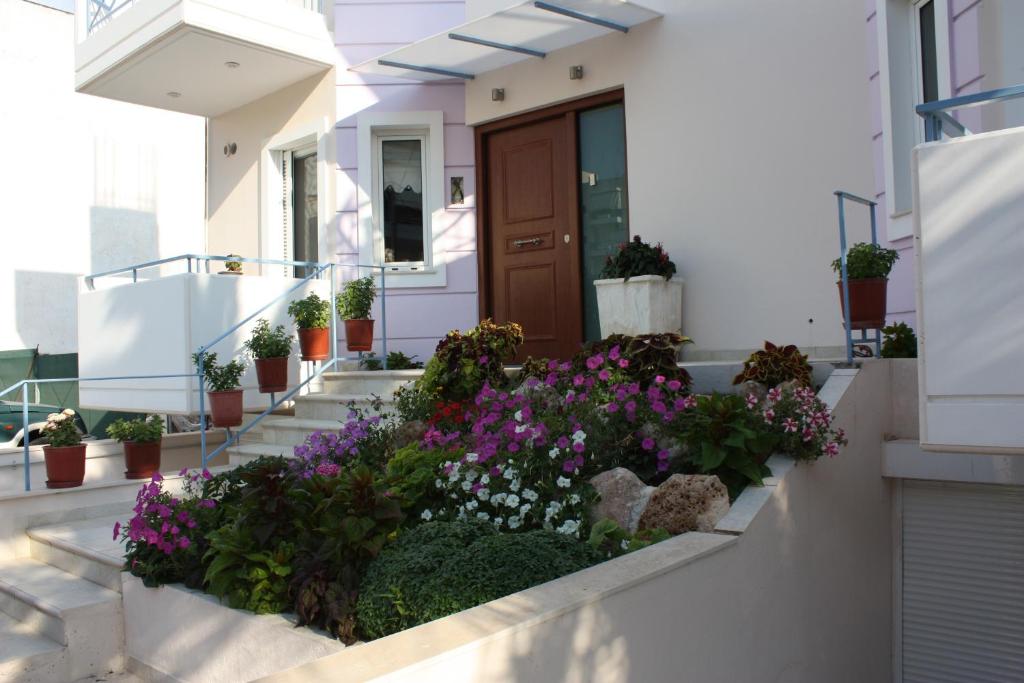 雅典雅典素食花园住宿加早餐酒店的花房边的花房