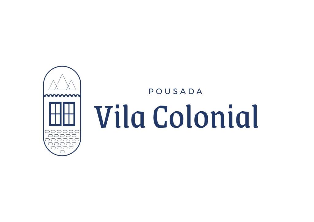 皮雷诺波利斯Pousada Colonial的鲁西亚殖民地别墅的标志