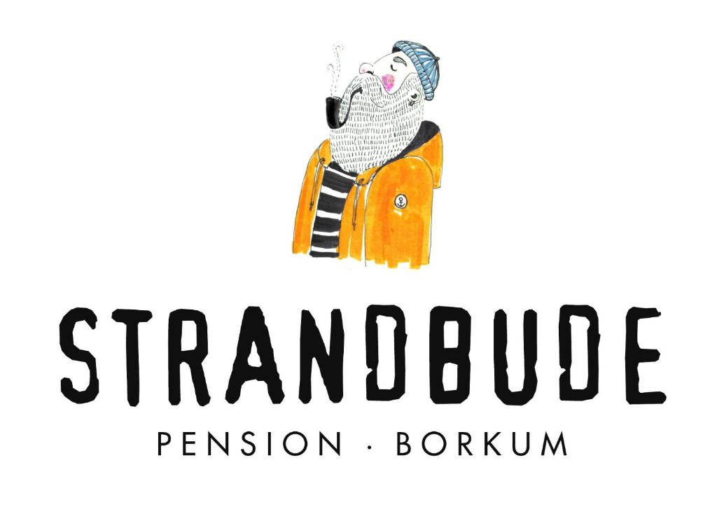 博尔库姆Strandbude Borkum的公司 ⁇ 击间的新标志