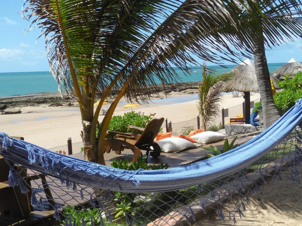 科鲁里皮Vila Bello Pontal的海边的吊床