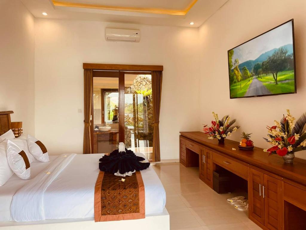 Uma Jala Villa Ubud客房内的一张或多张床位