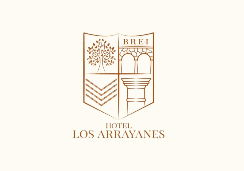 瓦哈卡市Los Arrayanes的酒店所在单位的标签上贴有外墙图